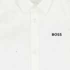 Boys White Logo Shirt, 1, hi-res