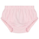 Younger Girls Pink Logo Dress Set, 1, hi-res