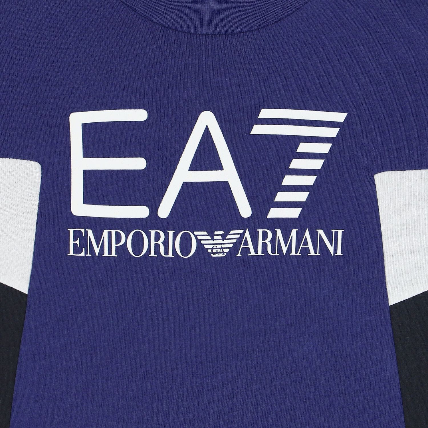 تيشيرت أولاد بالشعار باللون الأزرق, 2, hi-res