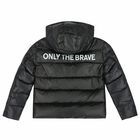 Boys Black Puffer Jacket, 1, hi-res