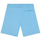 Boys Blue Logo Shorts, 6, hi-res