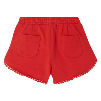 Girls Red Shorts
