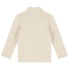 Boys Beige logo Blazer, 1, hi-res