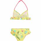 مايوه بكيني باللون الأصفرالمطبوع للبنات, 1, hi-res