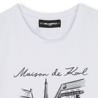 Girls White Paris Street T-Shirt , 1, hi-res