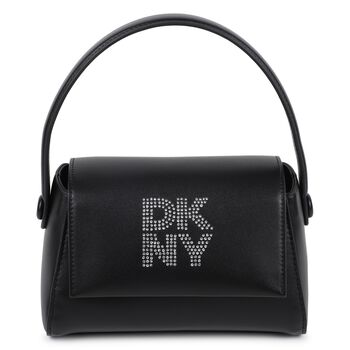 Girls Black Faux Leather Handbag