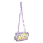 Girls Purple & Silver Candy Logo Handbag, 1, hi-res