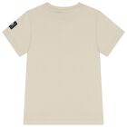 Boys Beige Logo T-Shirt, 1, hi-res