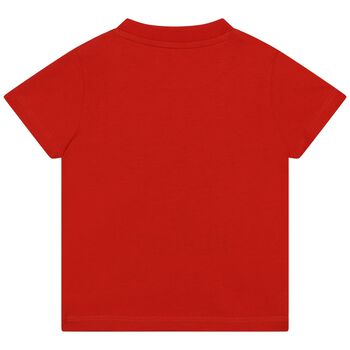 Younger Boys Red Giraffe T-Shirt