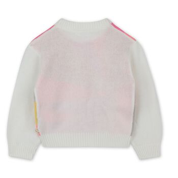 Girls Multi-Coloured Heart Knitted Sweatshirt