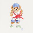 Baby Boys Ivory & Red Cotton Shorts Set, 1, hi-res