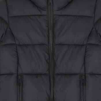 Girls Black Puffer Jacket