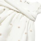 Baby Girls Ivory Embroidered Dress Set, 1, hi-res