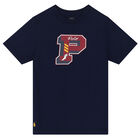 Boys Navy Logo T-Shirt, 1, hi-res