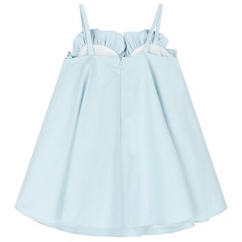 Girls Blue Flower Dress