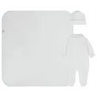 Baby Girls White & Pink Babygrow Gift Set, 1, hi-res