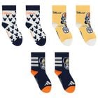 Boys Navy Blue & Yellow Disney Logo Socks ( 3-Pack ), 1, hi-res