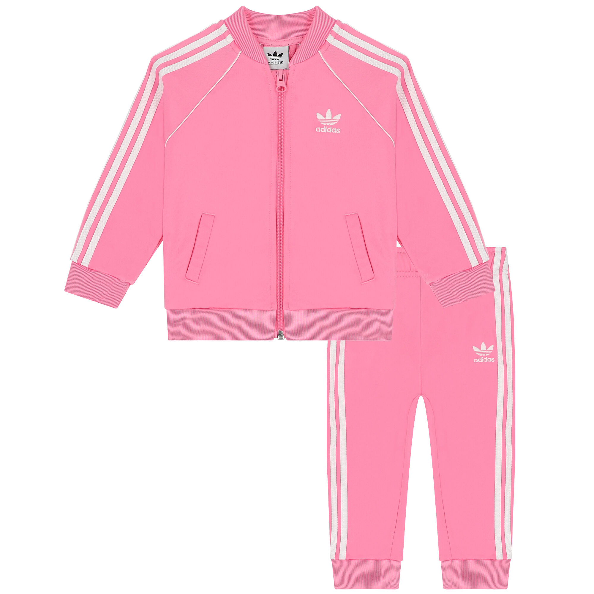 Pink adidas baby tracksuit best sale