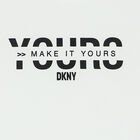 توب قصير بنات بالشعار باللون الابيض, 1, hi-res