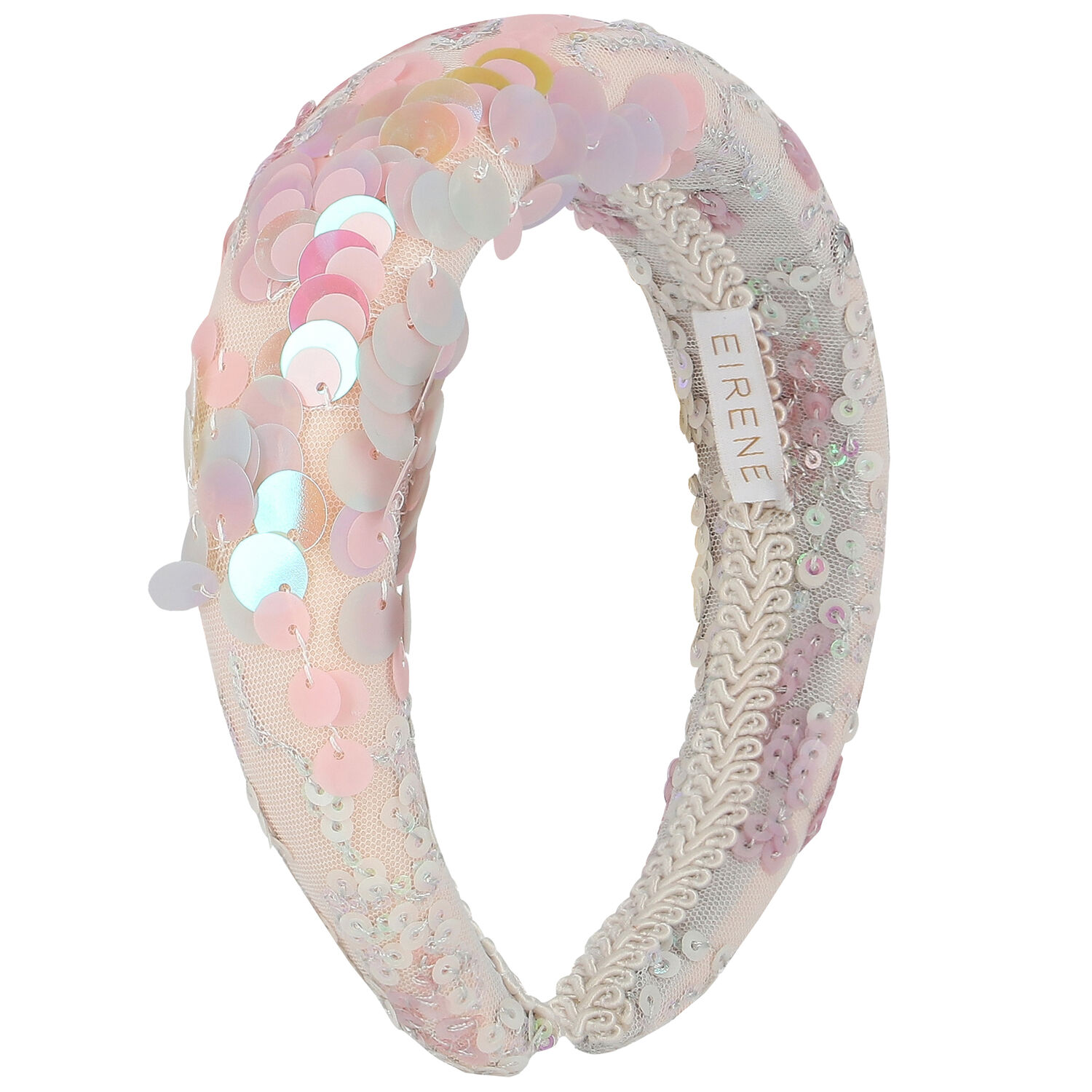 Girls Pink Sequins Headband, 1, hi-res image number null