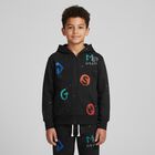 Boys Black Logo Joggers, 1, hi-res