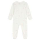 Baby Girls White & Pink Babygrows ( 2 Pack ), 5, hi-res