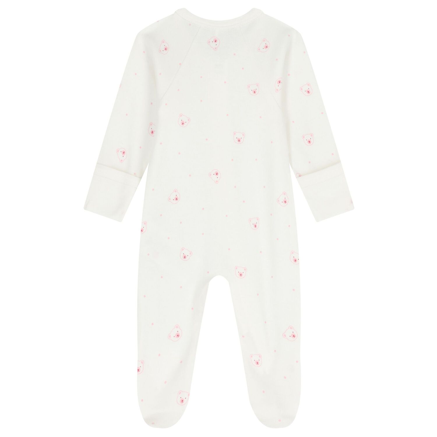 Baby Girls White & Pink Babygrows ( 2 Pack ), 5, hi-res image number null