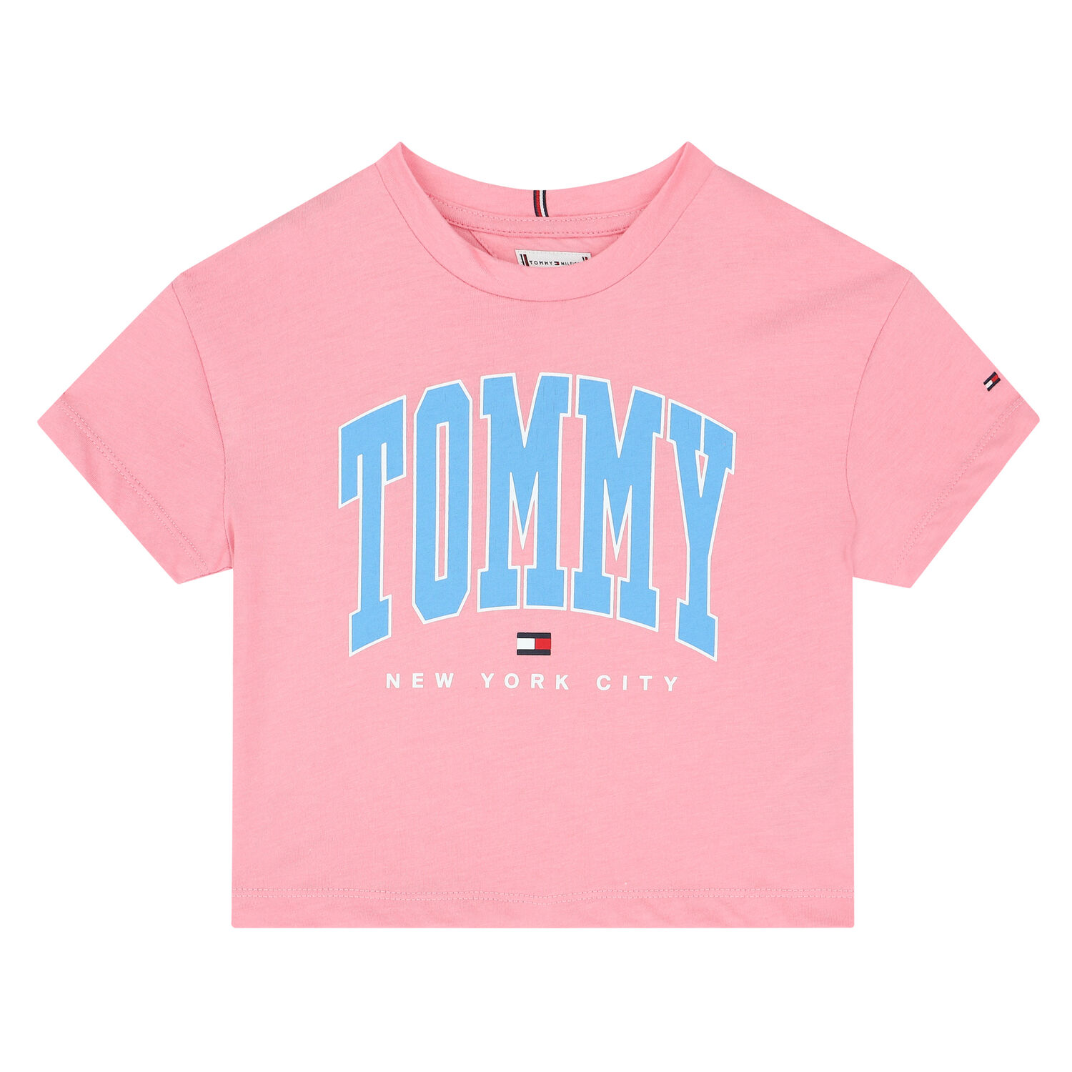 Girls Pink Logo T-Shirt, 3, hi-res