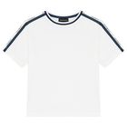 طقم شورت باللون العاجي و الكحلى للأولاد, 1, hi-res