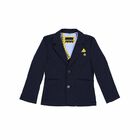 Boys Navy Tailored Suit Jacket, 1, hi-res