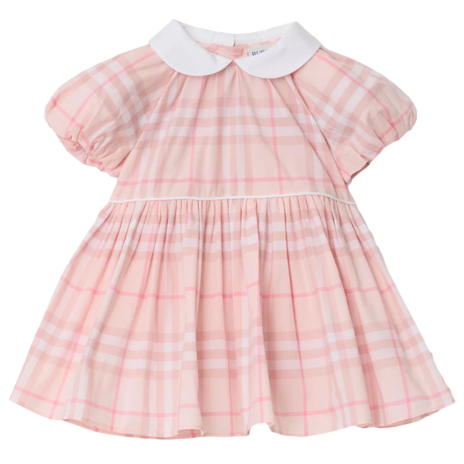 Baby Girls Pink & White Check Dress Set, 1, hi-res