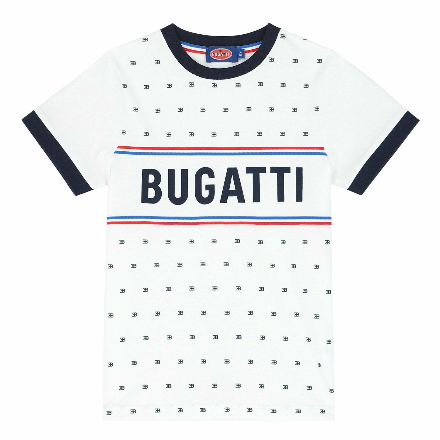 تيشيرت بالشعار باللون الابيض للاولاد, 1, hi-res