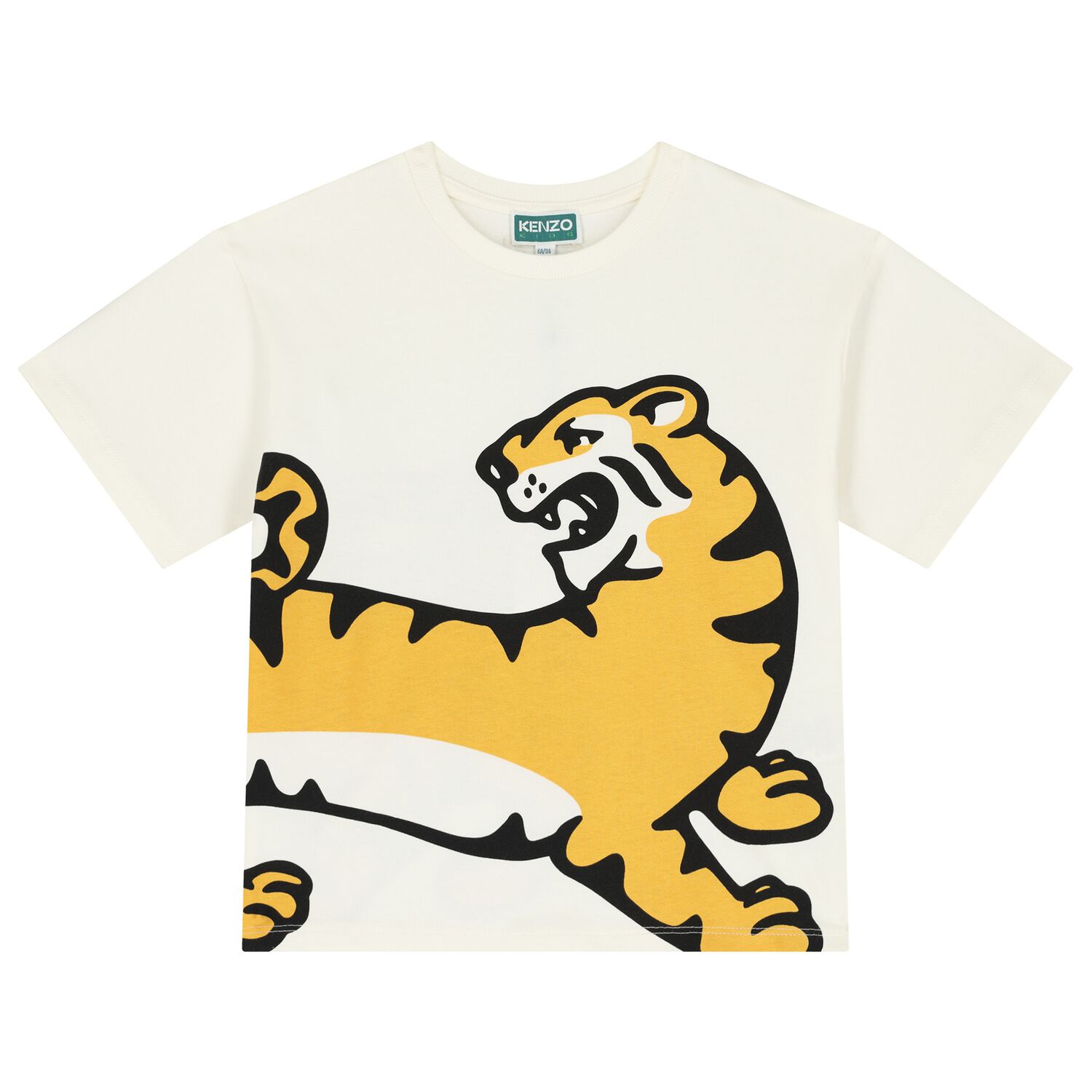 Boys Ivory Tiger Logo T-Shirt, 1, hi-res image number null
