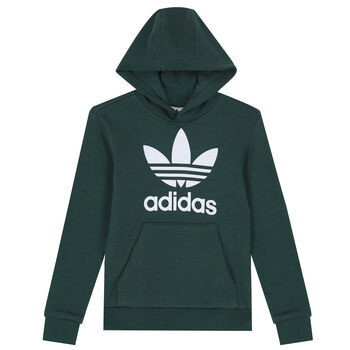 Green Logo Hooded Top