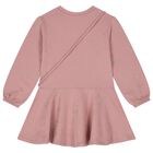 Girls Pink Star Dress Set, 1, hi-res