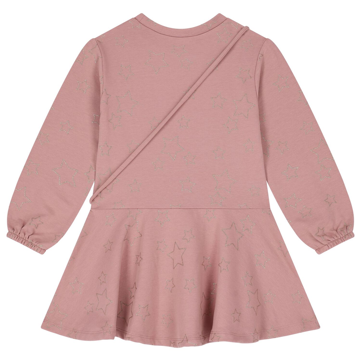 Girls Pink Star Dress Set, 1, hi-res image number null