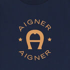 تيشيرت بالشعار باللون الكحلي للأولاد, 1, hi-res