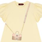 Girls Yellow Crossbody Bag Dress, 2, hi-res