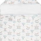 Baby Boys Blue & White Carousel & Hot Air Balloon Nest, 1, hi-res