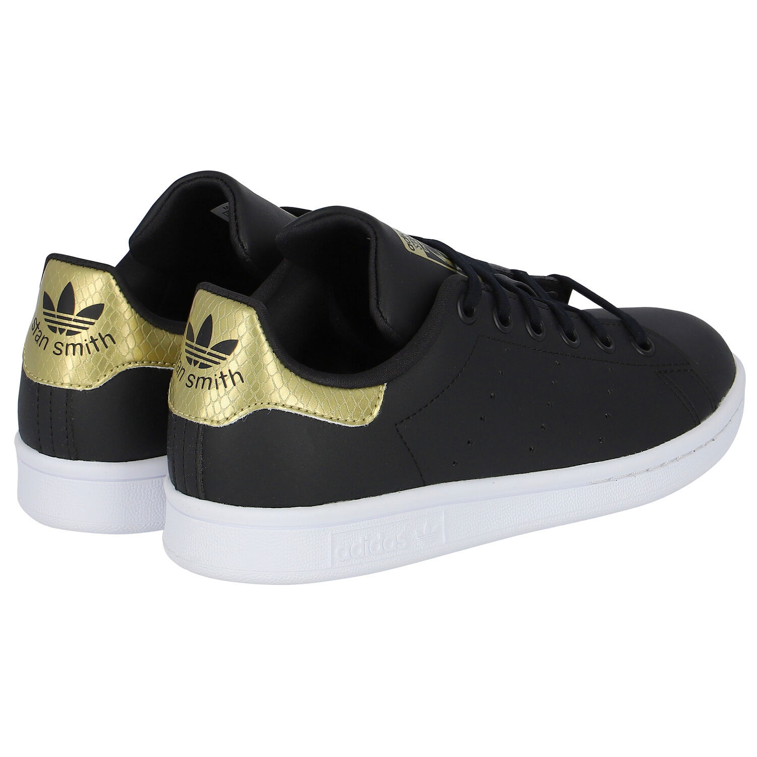 Black Stan Smith J Trainers, 1, hi-res