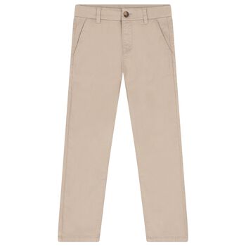 Boys Beige Trousers