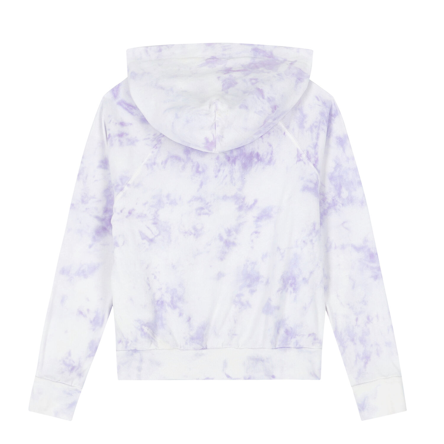 Girls Purple Tie Dye Logo Hooded Top, 1, hi-res