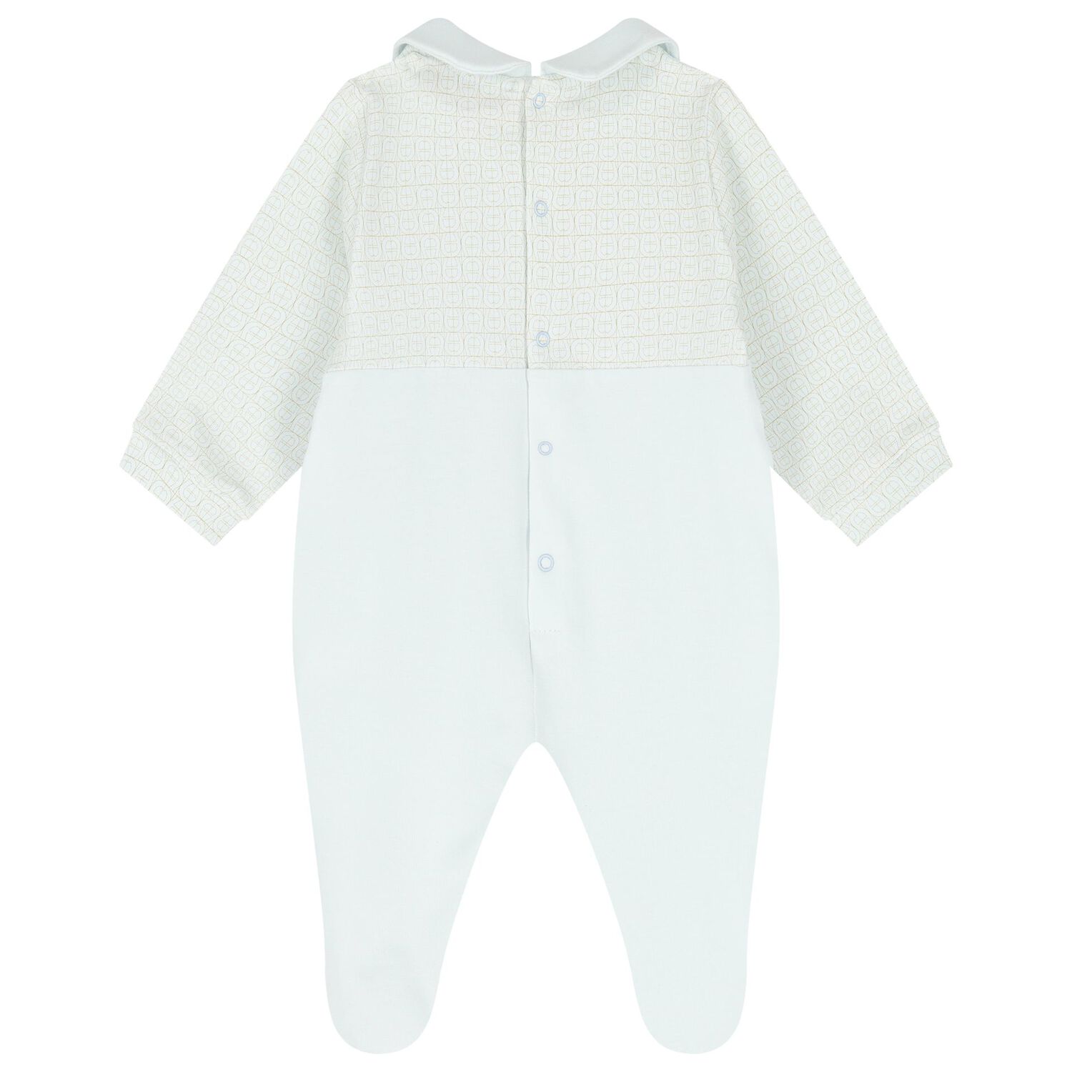 Baby Boys Blue & Gold Babygrow, 2, hi-res