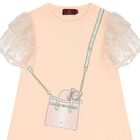 Girls Pink Logo Bag Dress, 1, hi-res