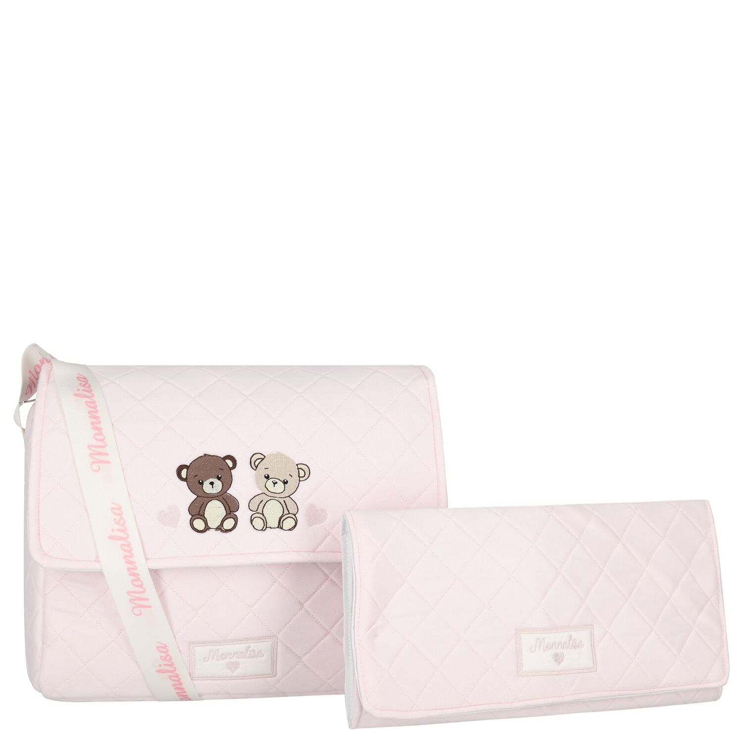 شنطة مواليد بشعار تيدي بير باللون الوردي للأطفال, 1, hi-res image number null