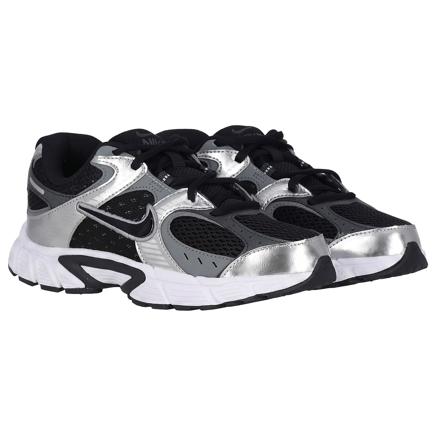 Black & Silver V5 Rnr Bg Trainers, 1, hi-res