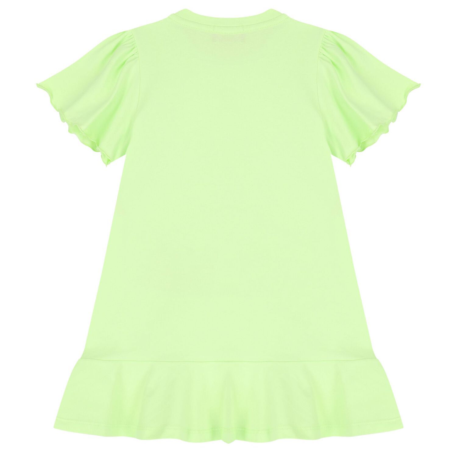 Girls Green Logo Bag Dress, 3, hi-res