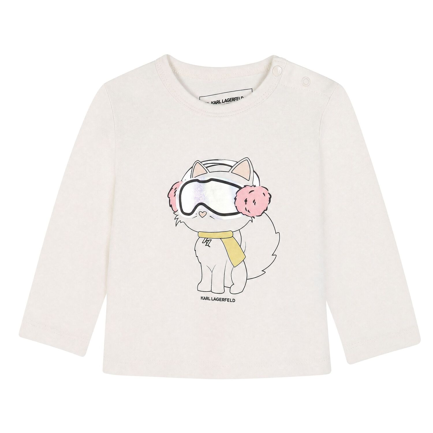 Younger Girls Pink Choupette Logo Tracksuit Set, 1, hi-res