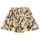 Girls Beige & Black Skirt, 1, hi-res