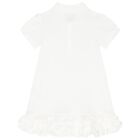 Baby Girls White Logo Polo Dress Set, 1, hi-res
